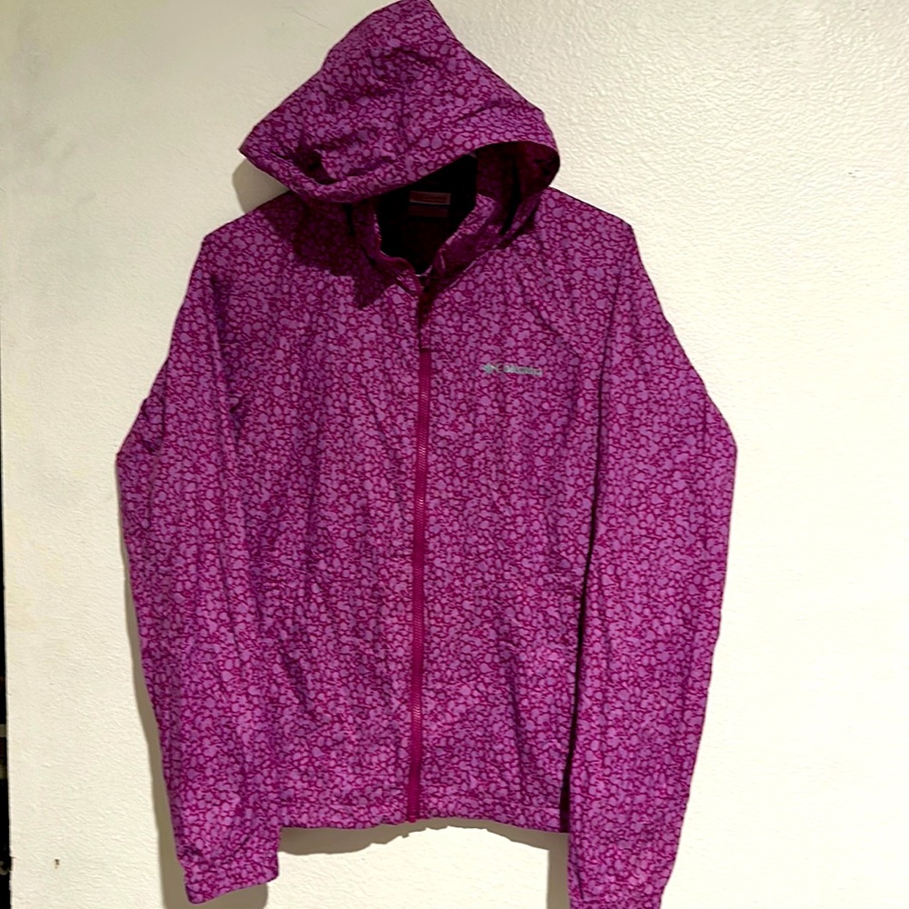 Columbia Hooded windbreaker Purple Size XS